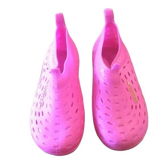 Speedo Kids Toddler Water Shoes Pink Slip-On Size 11-12 - Picture 3 of 10